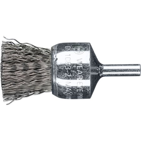 PFERD 1" PSF Crimped End Brush - .020 CS Wire, 1/4" Shank 764459